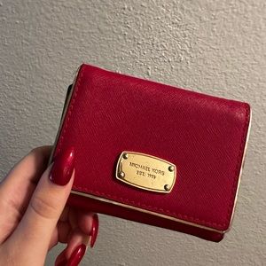 Red Michael Kors Wallet